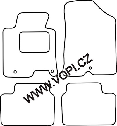 Autokoberce Kia C'eed II Typ JD 2012 - 2018 Colorfit (2354)